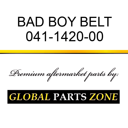 BAD BOY BELT 041-1420-00