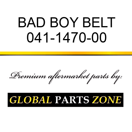 BAD BOY BELT 041-1470-00