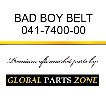 BAD BOY BELT 041-7400-00