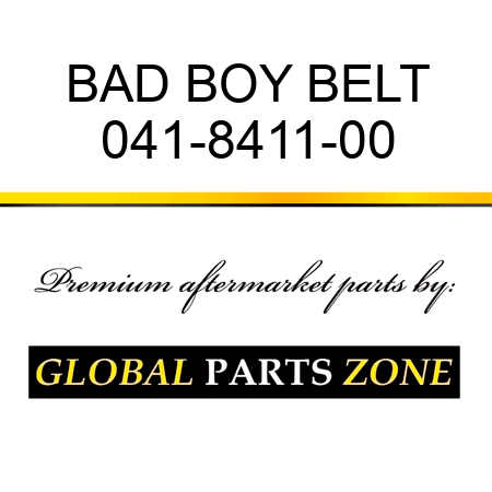 BAD BOY BELT 041-8411-00