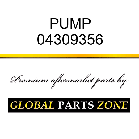 PUMP 04309356