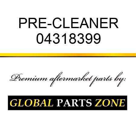 PRE-CLEANER 04318399