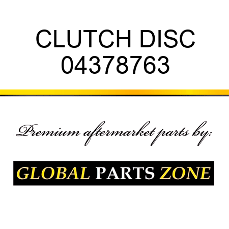 CLUTCH DISC 04378763