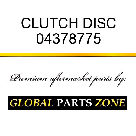 CLUTCH DISC 04378775