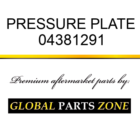 PRESSURE PLATE 04381291