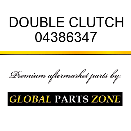 DOUBLE CLUTCH 04386347