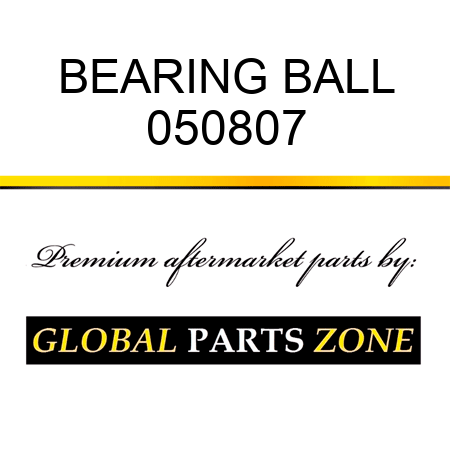 BEARING BALL 050807