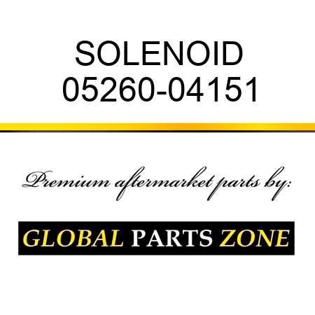 SOLENOID 05260-04151