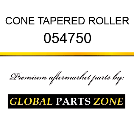 CONE TAPERED ROLLER 054750