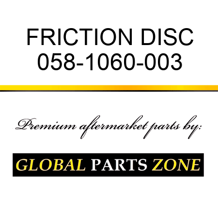 FRICTION DISC 058-1060-003