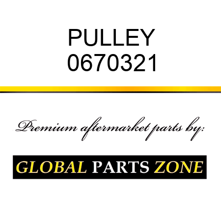 PULLEY 0670321