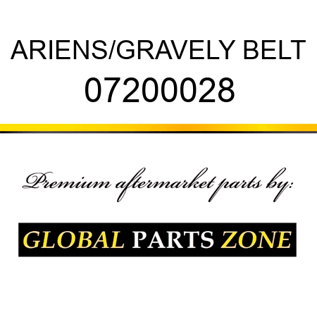 ARIENS/GRAVELY BELT 07200028