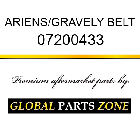 ARIENS/GRAVELY BELT 07200433