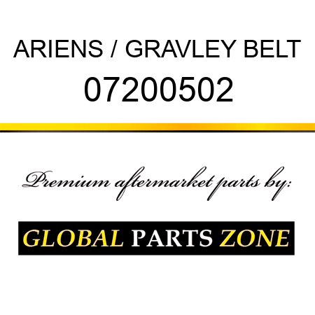 ARIENS / GRAVLEY BELT 07200502