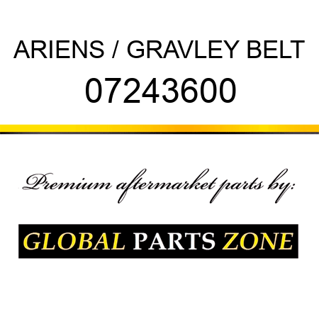 ARIENS / GRAVLEY BELT 07243600