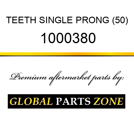 TEETH SINGLE PRONG (50) 1000380