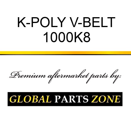 K-POLY V-BELT 1000K8