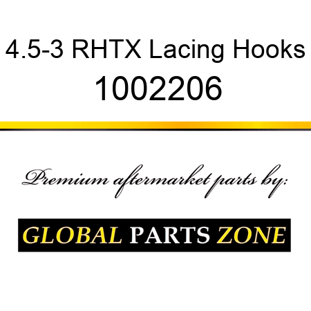 4.5-3 RHTX Lacing Hooks 1002206