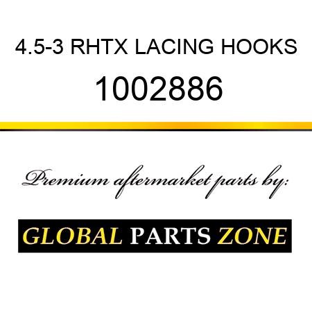 4.5-3 RHTX LACING HOOKS 1002886