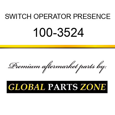 SWITCH OPERATOR PRESENCE 100-3524