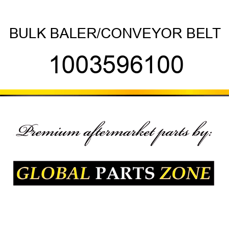 BULK BALER/CONVEYOR BELT 1003596100