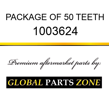 PACKAGE OF 50 TEETH 1003624