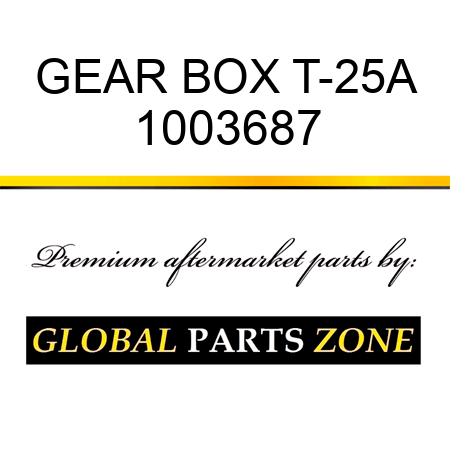 GEAR BOX T-25A 1003687