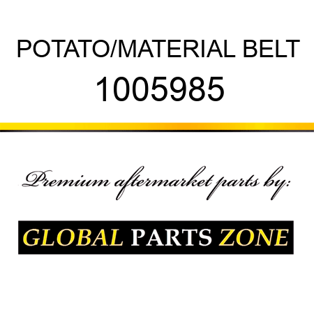 POTATO/MATERIAL BELT 1005985