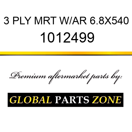 3 PLY MRT W/AR 6.8X540 1012499