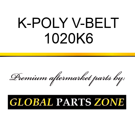 K-POLY V-BELT 1020K6