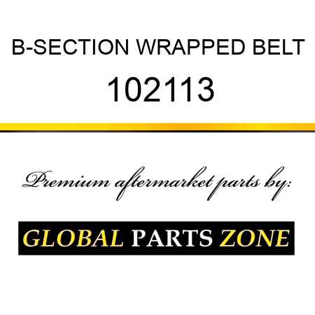 B-SECTION WRAPPED BELT 102113