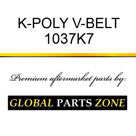 K-POLY V-BELT 1037K7