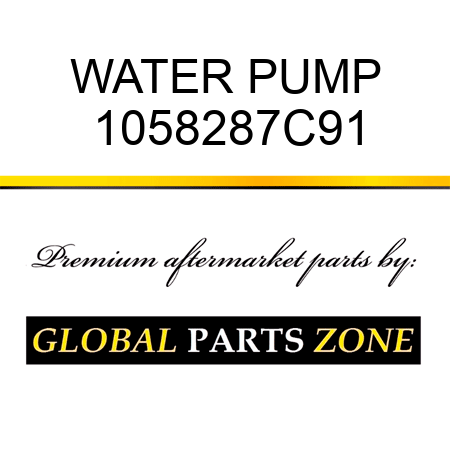 WATER PUMP 1058287C91