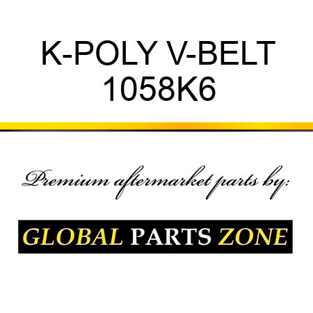 K-POLY V-BELT 1058K6