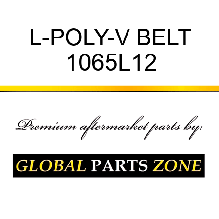 L-POLY-V BELT 1065L12