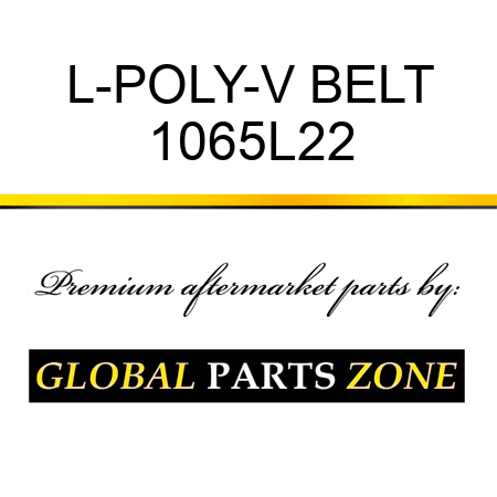 L-POLY-V BELT 1065L22