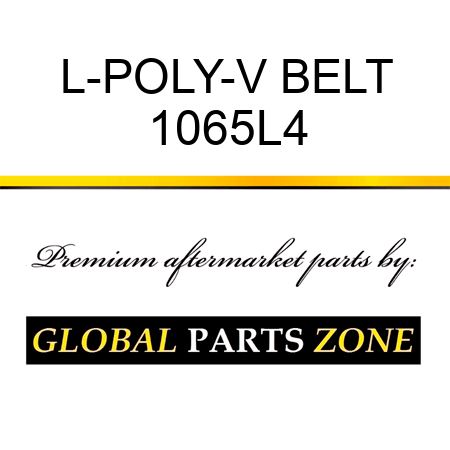 L-POLY-V BELT 1065L4