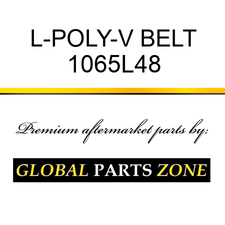 L-POLY-V BELT 1065L48