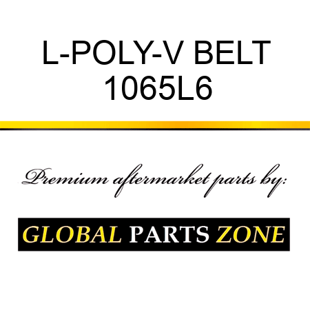 L-POLY-V BELT 1065L6