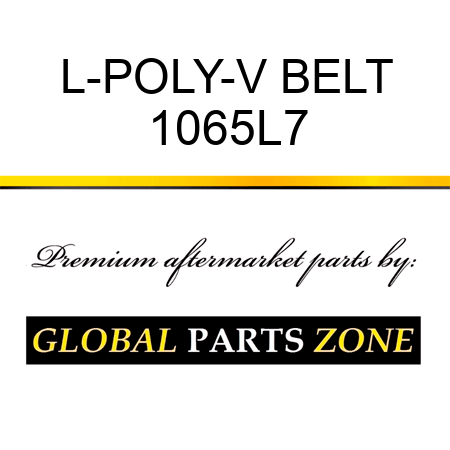 L-POLY-V BELT 1065L7