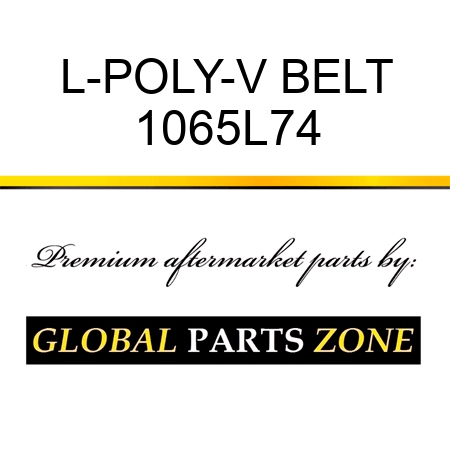 L-POLY-V BELT 1065L74