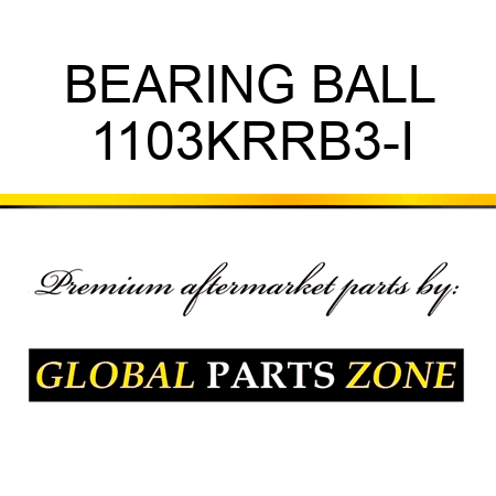 BEARING BALL 1103KRRB3-I