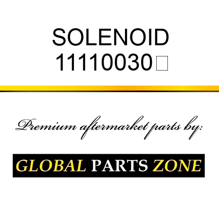 SOLENOID 11110030	