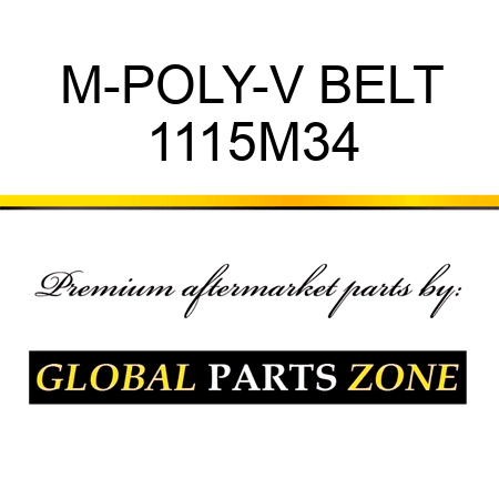 M-POLY-V BELT 1115M34