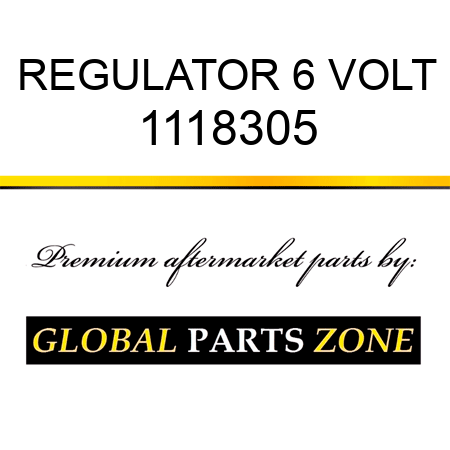 REGULATOR 6 VOLT 1118305