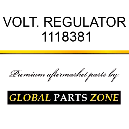 VOLT. REGULATOR 1118381