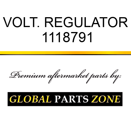 VOLT. REGULATOR 1118791