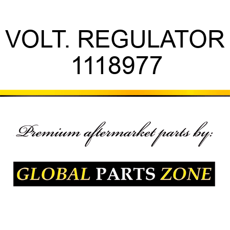 VOLT. REGULATOR 1118977