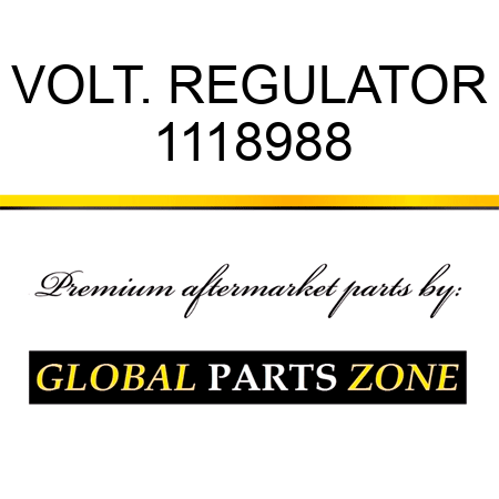 VOLT. REGULATOR 1118988