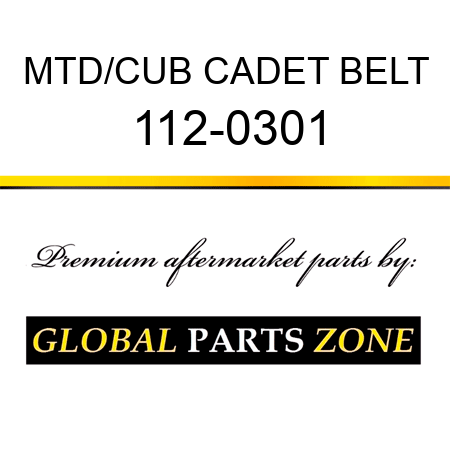 MTD/CUB CADET BELT 112-0301